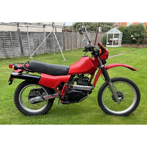 1985 Honda XL250R Registration number B273 NPD Frame number