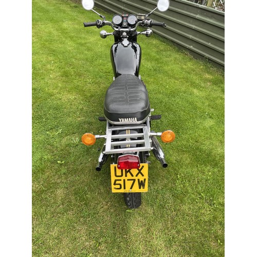 1981 Yamaha XS650 Registration number UKX 517W Frame number