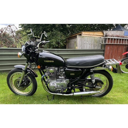 1981 Yamaha XS650 Registration number UKX 517W Frame number