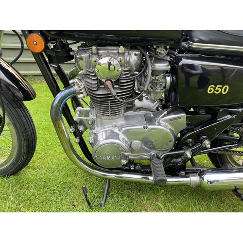 1981 Yamaha XS650 Registration number UKX 517W Frame number