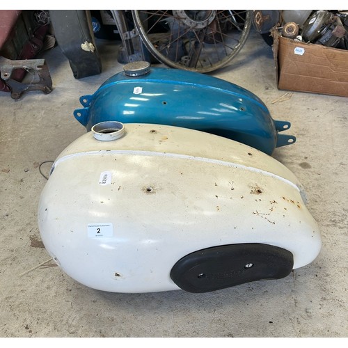 2 - A Triumph petrol tank, and another (2)...