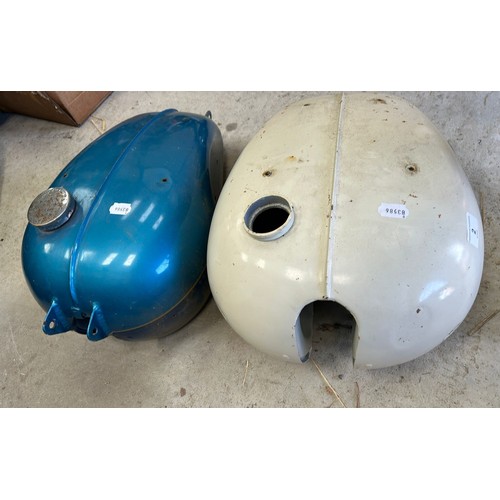 2 - A Triumph petrol tank, and another (2)...