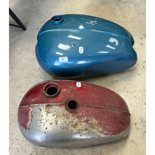 3 - A Triumph petrol tank, and a BSA petrol tank (2)...