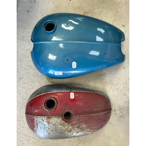 3 - A Triumph petrol tank, and a BSA petrol tank (2)...