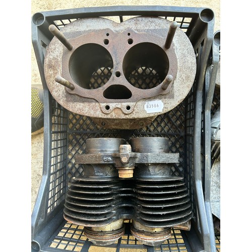 6 - Assorted cylinder heads, rocker covers, and items (3 boxes)...