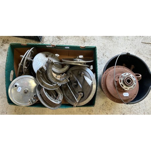 9 - Assorted brake hubs and other parts...