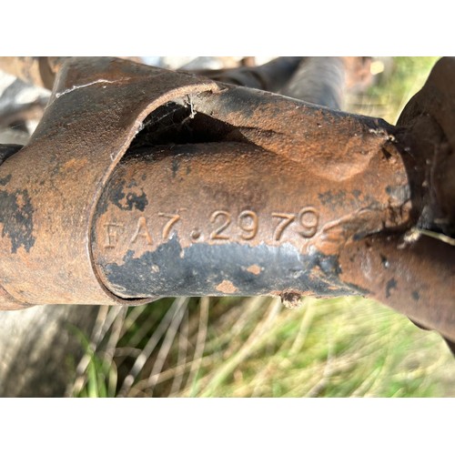 15 - The frame from a 1958 BSA 650 A10, registration number VLO 370, frame number FA7 2979, with  V5C, RF...