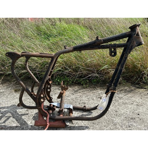 15 - The frame from a 1958 BSA 650 A10, registration number VLO 370, frame number FA7 2979, with  V5C, RF...