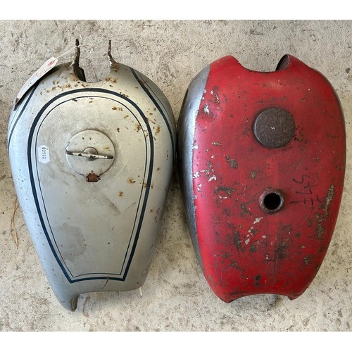 17 - A BSA M20/M21 petrol tank, and another tank (2)...