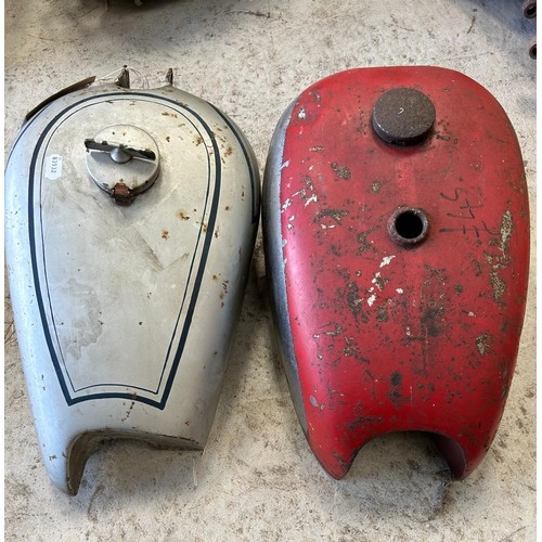 17 - A BSA M20/M21 petrol tank, and another tank (2)...