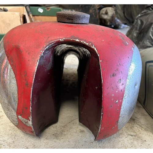 17 - A BSA M20/M21 petrol tank, and another tank (2)...