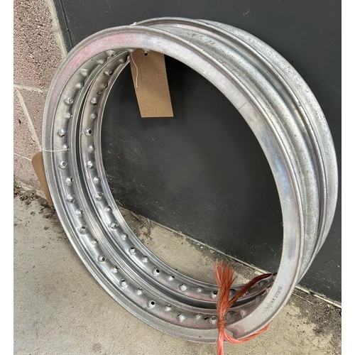 20 - A pair of Dunlop 19 inch WM2 valenced alloy rims...