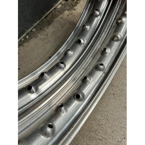 20 - A pair of Dunlop 19 inch WM2 valenced alloy rims...