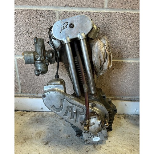 24 - A JAP single cylinder engine, stamped JOS73947B,
with a magneto and carburettor...