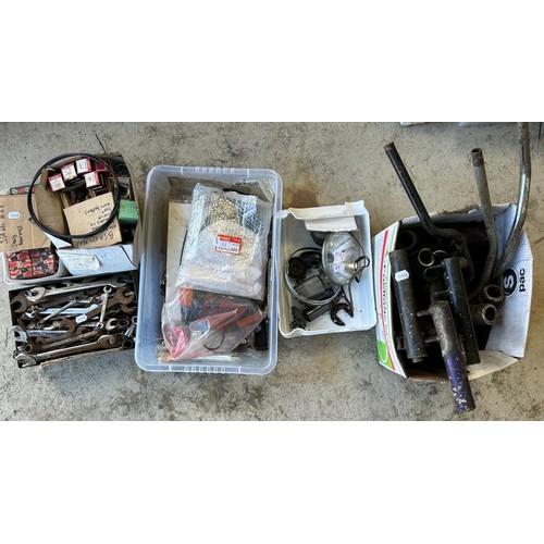 27 - Assorted new old stock, spanners, and other items (qty)...