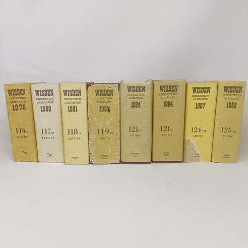 1465 - Assorted Wisden Cricketers Almanacks, 1979, 1980, 1981, 1982, 1984, 1984, 1987 and 1988 (8)