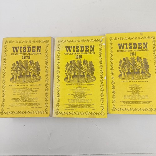 1465 - Assorted Wisden Cricketers Almanacks, 1979, 1980, 1981, 1982, 1984, 1984, 1987 and 1988 (8)