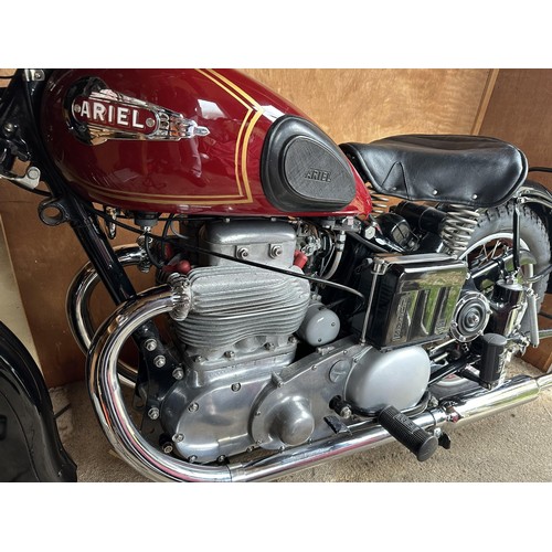 1951 Ariel Square Four Registration number NSV 872 Frame number