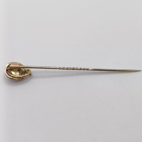 544 - A late 19th/early 20th century yellow metal and opal stick pin, in the form of a snake Provenance:  ... 