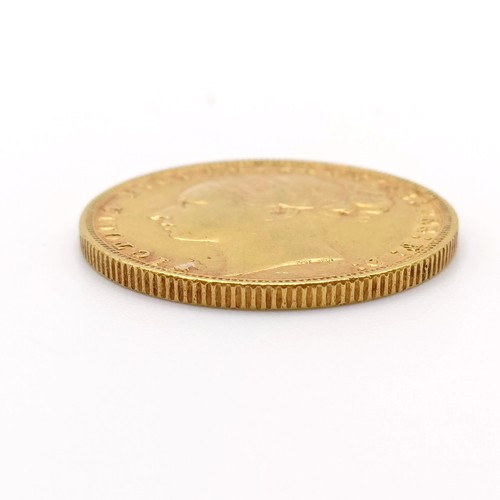 762 - A Victorian gold sovereign, 1874