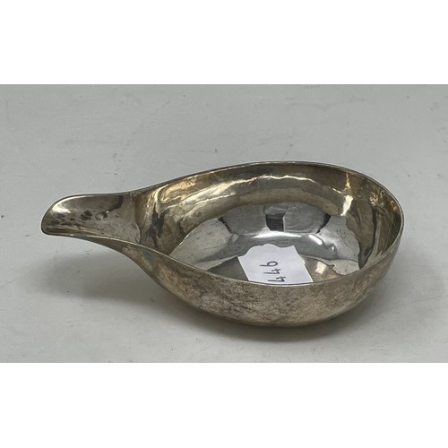 1201 - A 19th century silver pap boat, 1.7 ozt