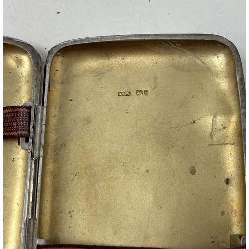 1231 - A Victorian silver cigarette case, Birmingham 1887