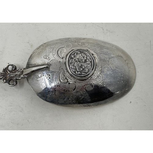 1291 - A Dutch silver coloured metal spoon, 4.5 ozt  Provenance:  Sold on behalf of the Tenovus Cancer Care... 