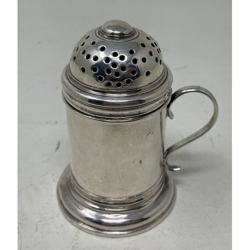 1322 - A George I silver kitchen pepper, London 1718, 76.2 g