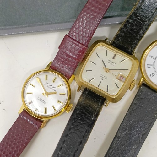 1029 - A ladies Longines dress watch, an Asprey dress watch, and other watches