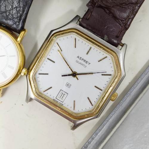 1029 - A ladies Longines dress watch, an Asprey dress watch, and other watches