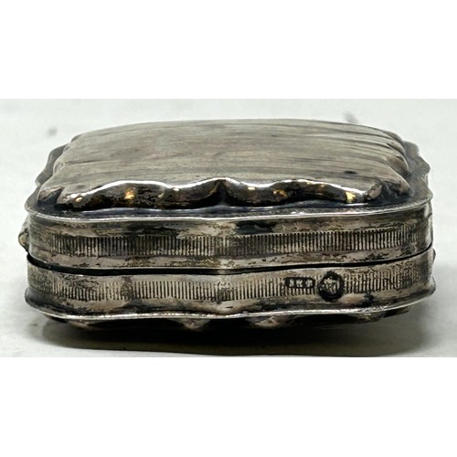 1357 - A Dutch silver coloured metal box, and two other boxes, 86.1 g