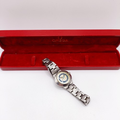 1012 - A 1970s ladies stainless steel Omega Automatic wristwatch, in a later Omega box