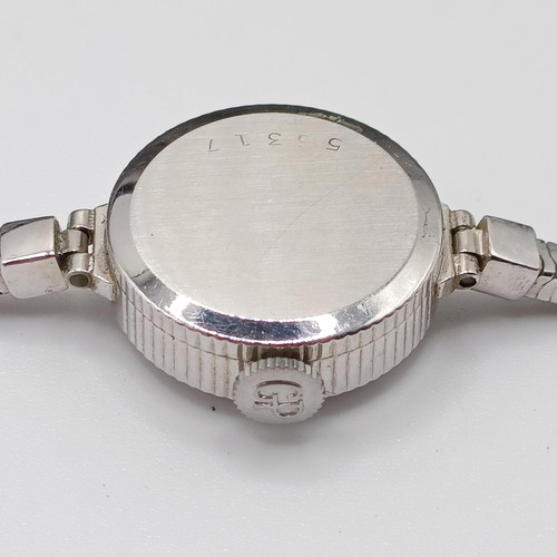 1013 - ***Withdrawn*** A ladies 9ct white gold Girard Perregaux wristwatch, in a later vintage box