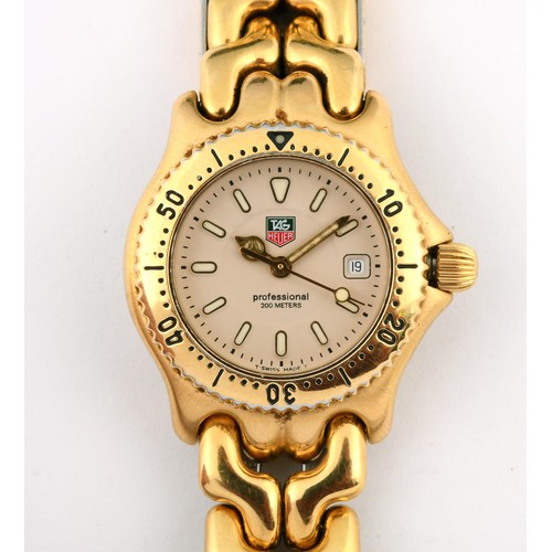 1022 - A ladies gold plated Tag Heuer wristwatch