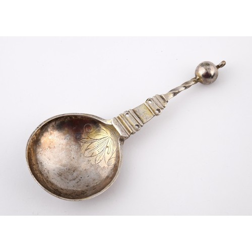 1377 - An antique Scandinavian silver spoon