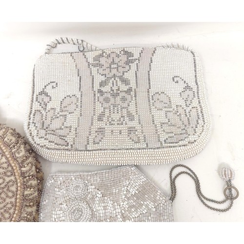 1431 - A 1920s beadwork handbag, another, and a purse (3)