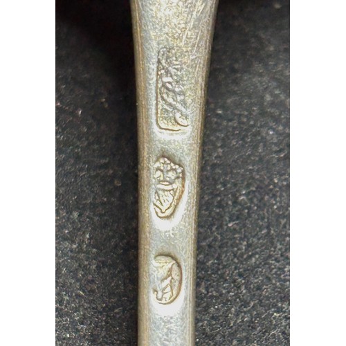 1378 - An 18th century Irish silver ladle