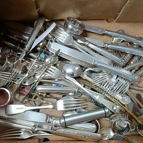 1144 - Assorted silver spoons, various dates and marks, 5.6 ozt, a silver plated toast rack and other items... 