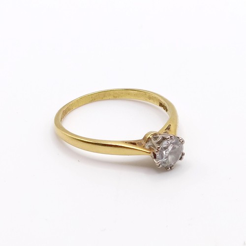 540 - A diamond solitaire ring, ring size P