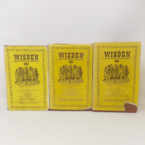 928 - Assorted Wisden Cricketers' Almanacks, 1979, 1980, 1981, 1982, 1984, 1984, 1987 and 1988 (8), and an... 