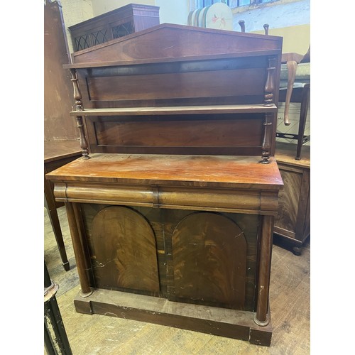 958 - A Victorian mahogany chiffoniere, 113 cm wide