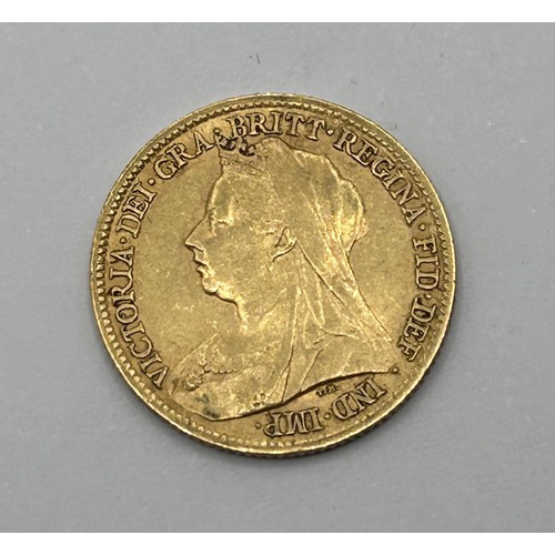 12 - A Victorian gold half sovereign, 1899