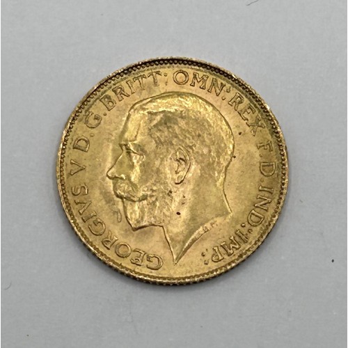 13 - A George V gold half sovereign, 1913