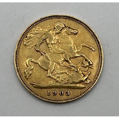 14 - An Edward VII gold half sovereign, 1903