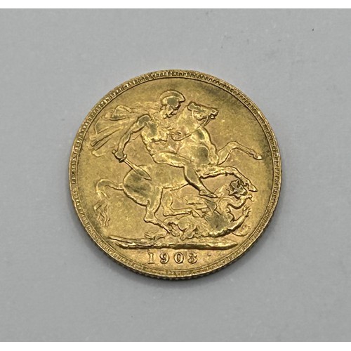 16 - An Edward VII gold sovereign, 1903