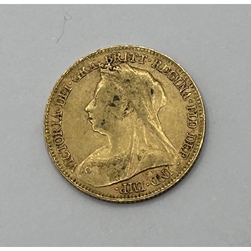 19 - A Victorian gold half sovereign, 1895