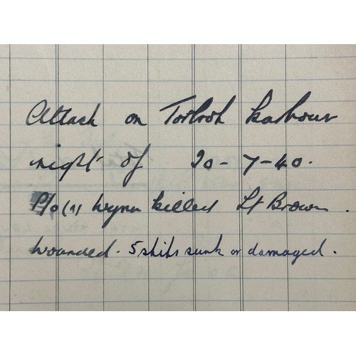 65 - On the instructions of the family: Two Pilot's Flying Log Books (Form 414) as issued to Lieutenant C... 