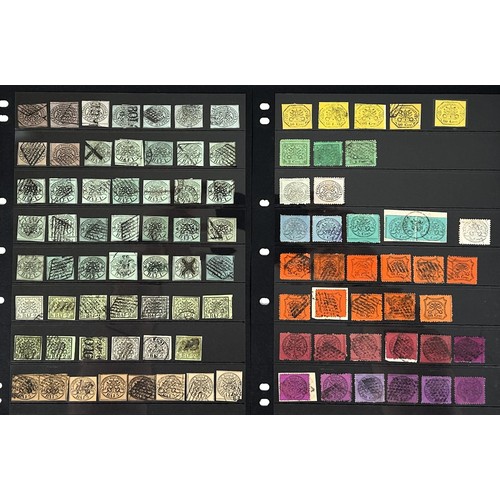 93 - Italian States - Papal States - Mint and used selection (150+) on stock pages, including 1852-64 wit... 