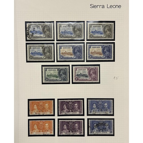 103 - Sierra Leone - A fine unused and used QV-QE2 collection in an album with better sets and values. Hug... 