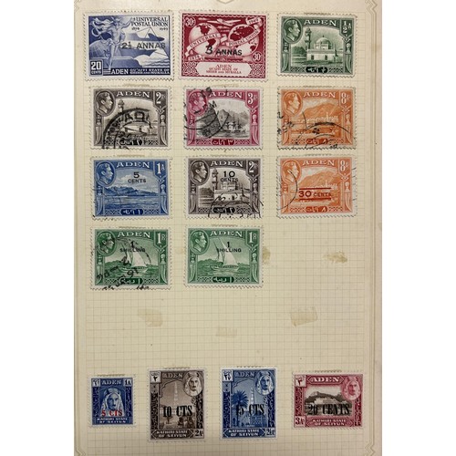 104 - Assorted Commonwealth stamps, QVR onwards, in four albums and a small group of postal history (box)